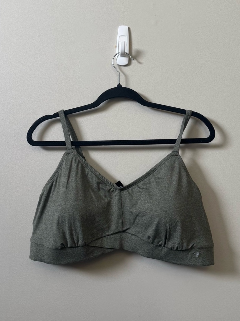 Torrid (NWT) lightly lined wireless smooth cross front bralette - deep olive